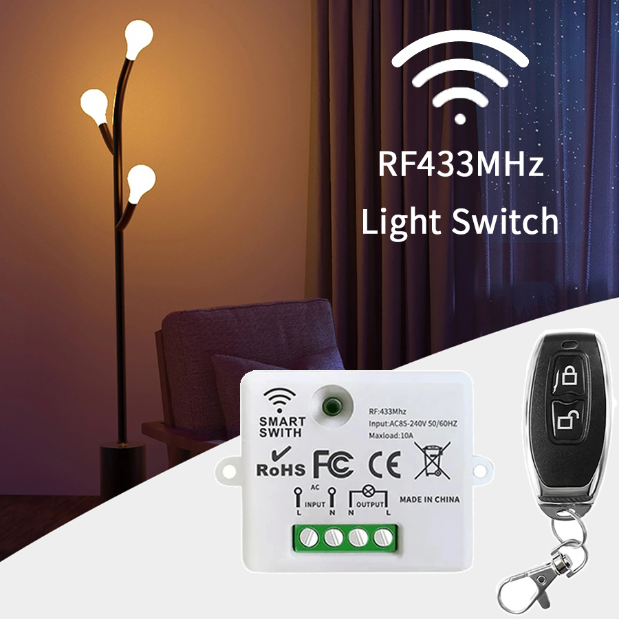 Smart Home Remote Control - RF 433MHz Wireless Remote Control Switch