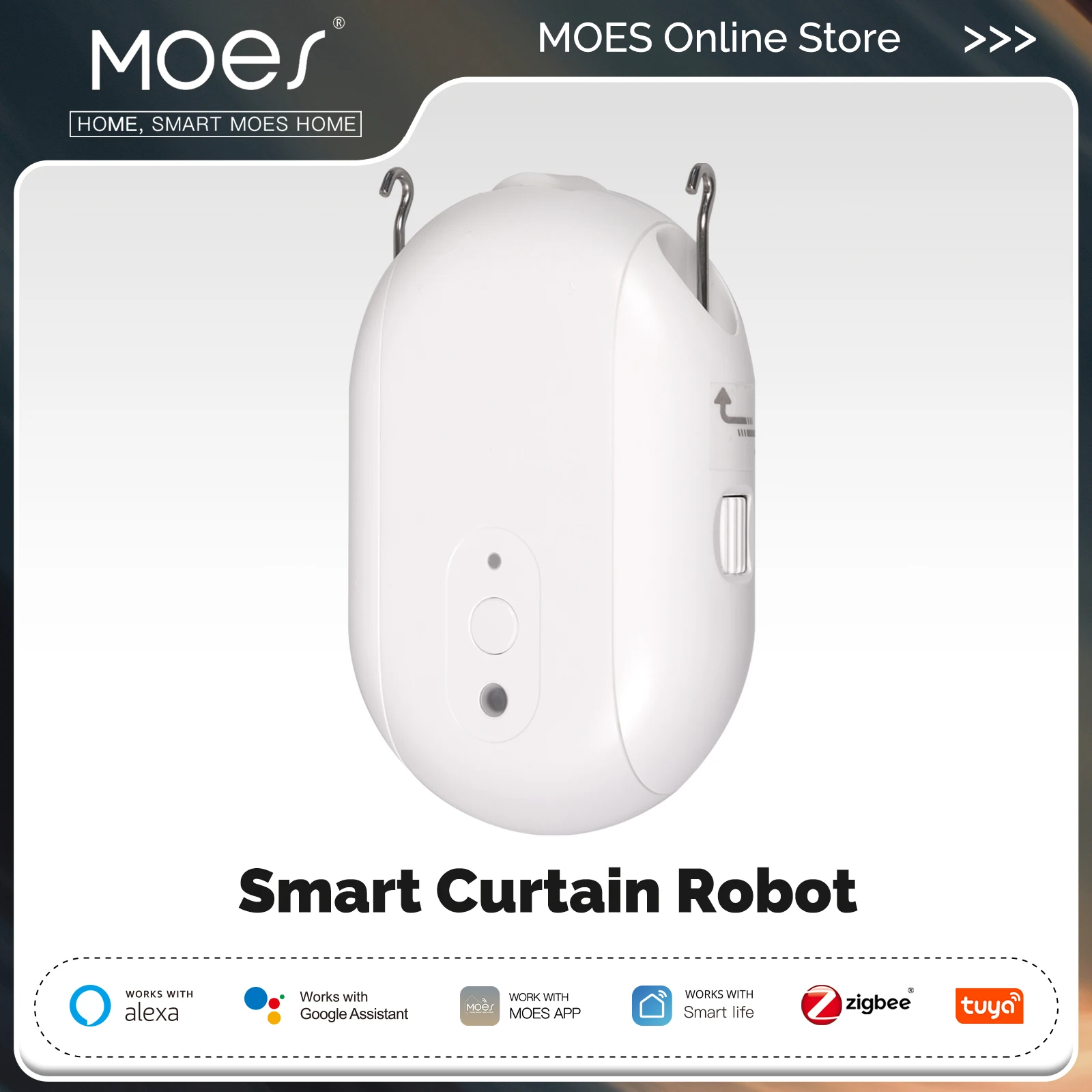 Smart Curtain Robot - MOES Tuya ZigBee Smart Electric Curtain