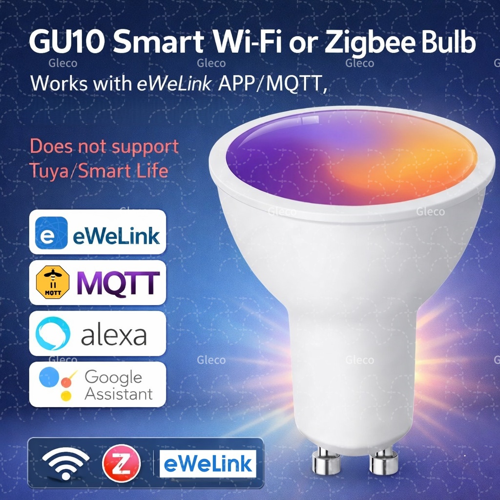 Alexa Compatible Bulb - Ewelink GU10 Zigbee LED Bulbs Wifi