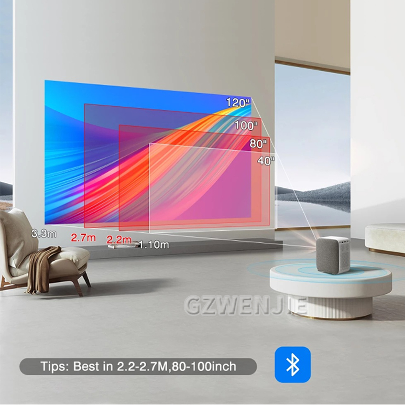 Smart Home Tv - H6 Mini Projector LED 1080P Full