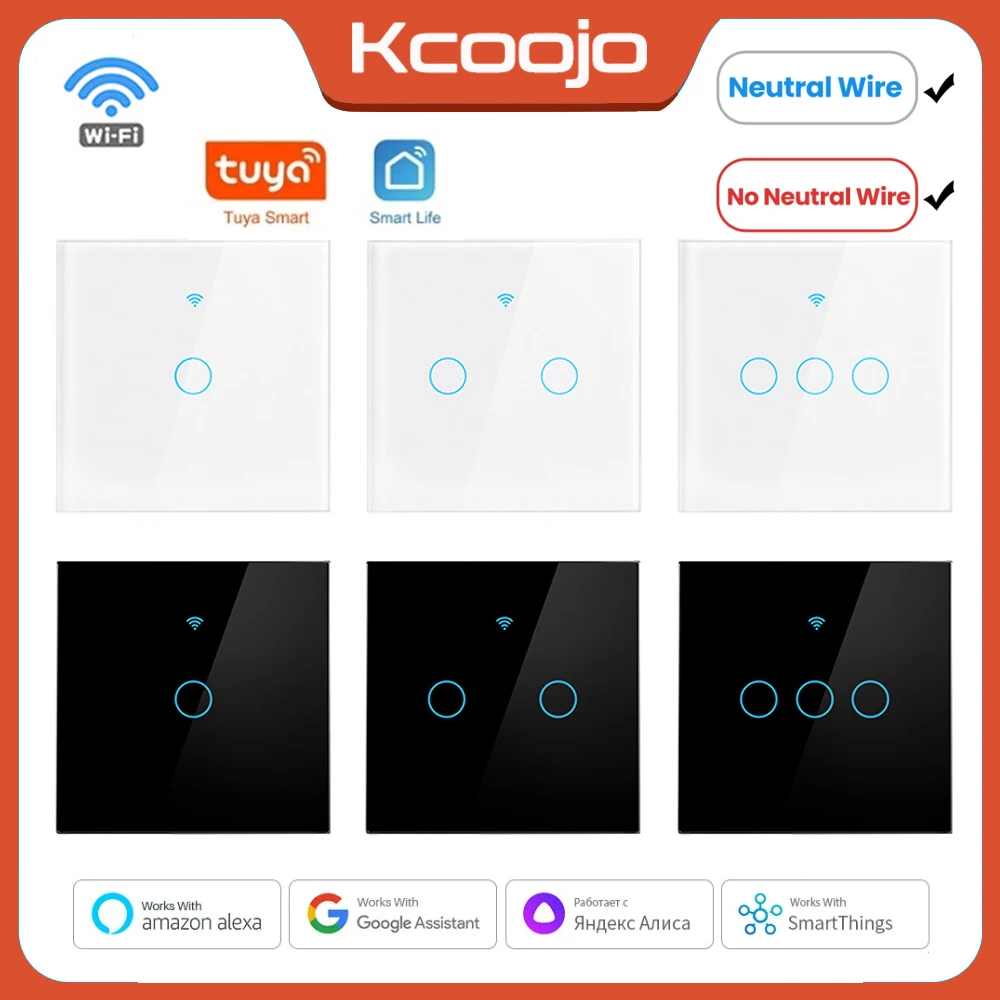 Smart Home Web - Tuya Wifi EU Smart Switches 1/2/3/4Gang