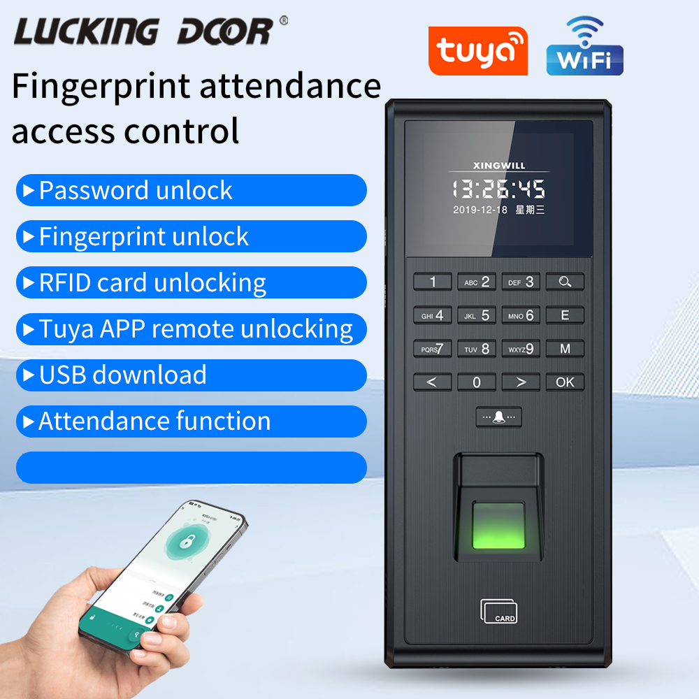 Smart Home Door Lock - Tuya Smart Biometric Fingerprint Recognition Time