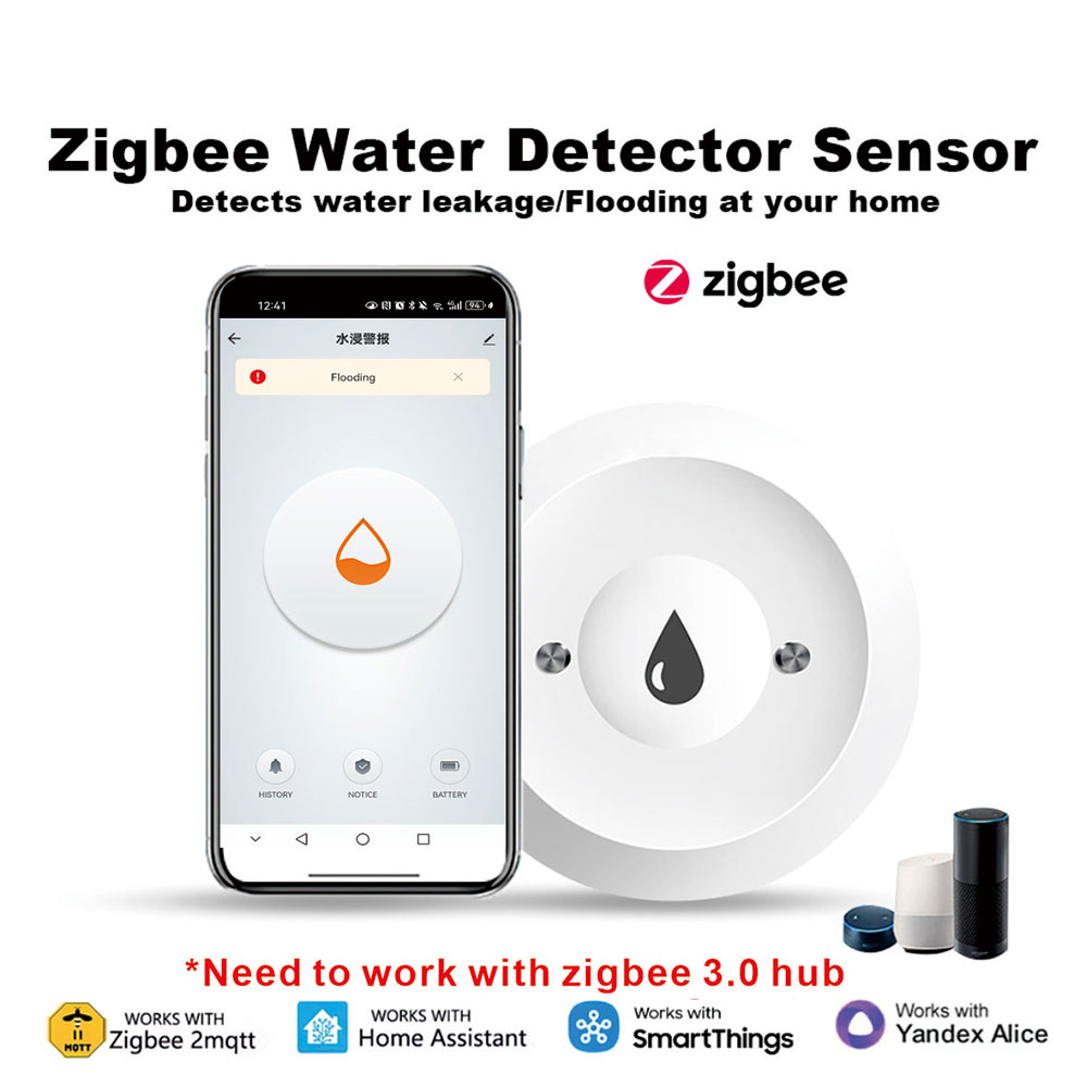 Smart Home Water Level Sensor - ZigBee Smart Water Leak Sensor Water