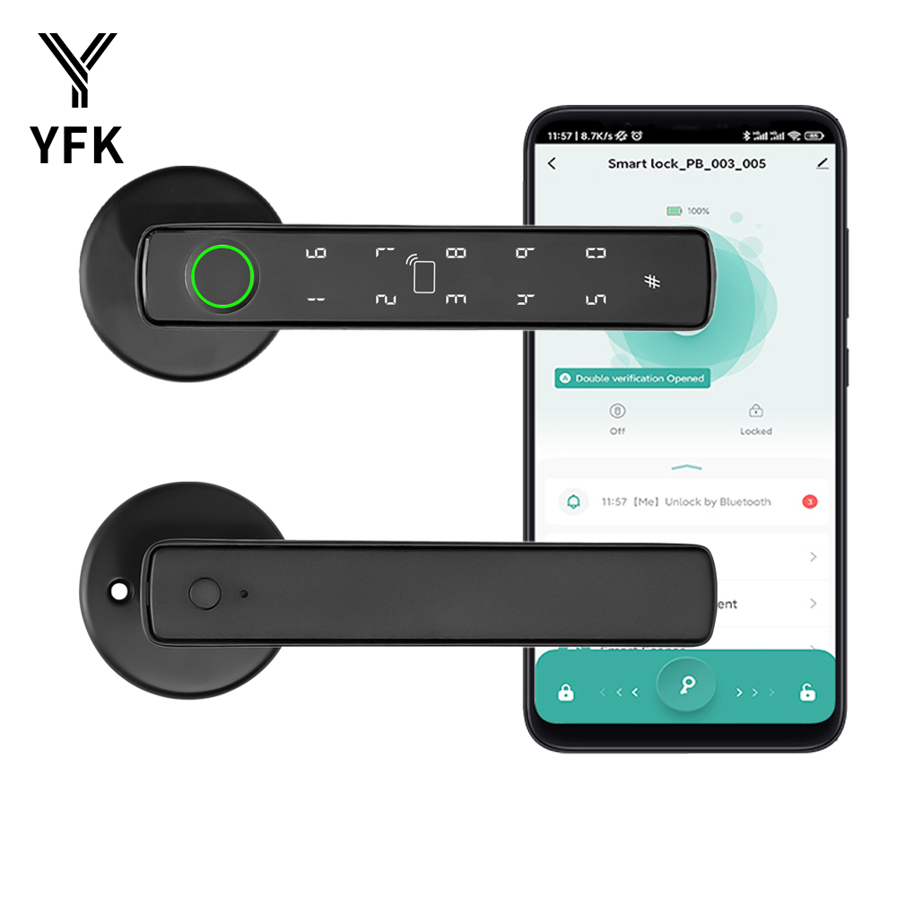 Smart Home Door Lock - Tuya Bluetooth Smart Fingerprint Door Lock