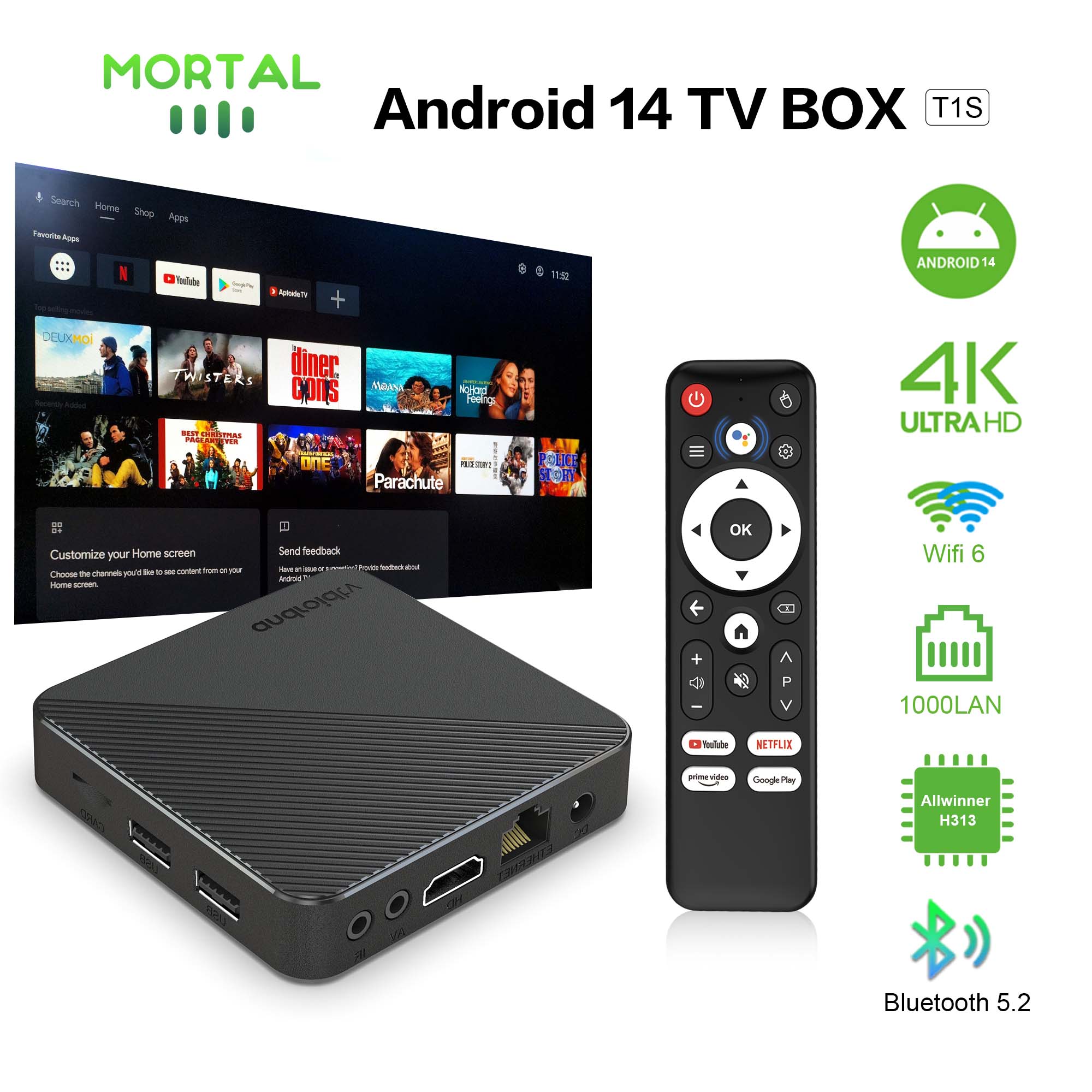 Smart Home Midea - Android14 TV Box Smart Home theater