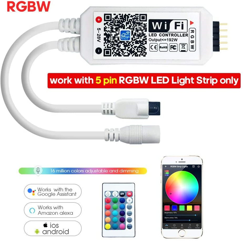 Wifi Led Dimmer - DC12V RGBW/RGBWW Wifi LED Controller With
