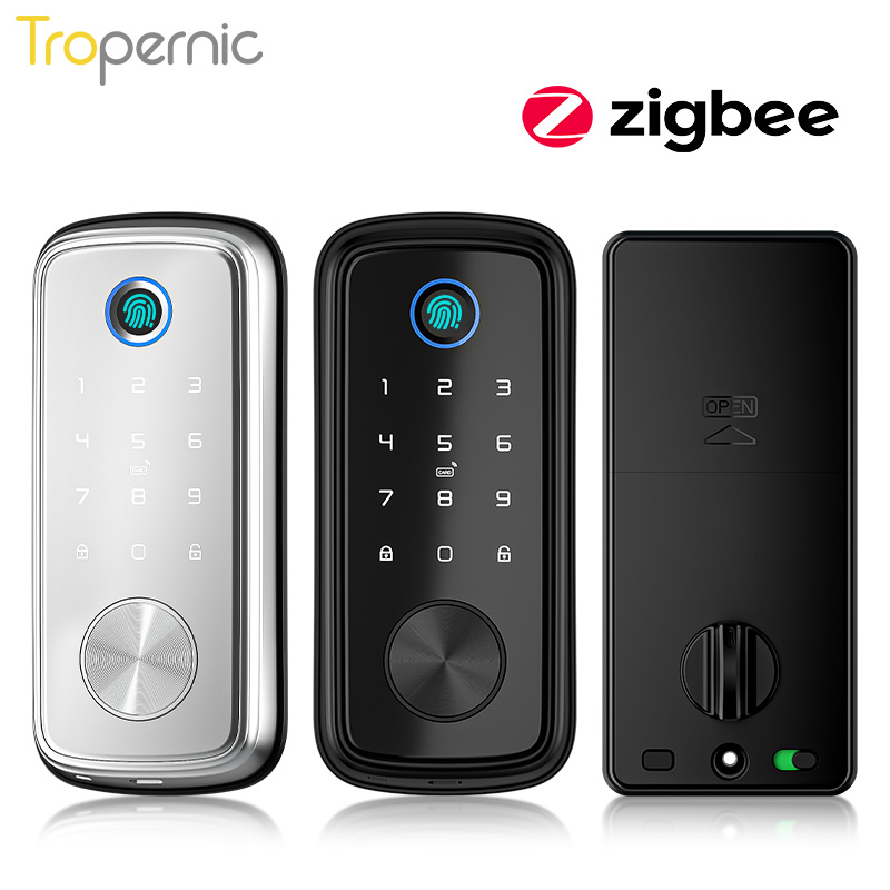 Smart Home Door Lock - Tuya Zigbee Door Deadbolt Locks Biometric