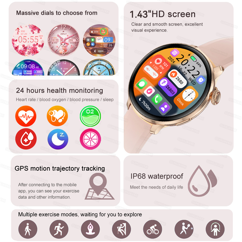 Smart Watch Women Bluetooth Ca - огляд і ціна Smart Home Wellness