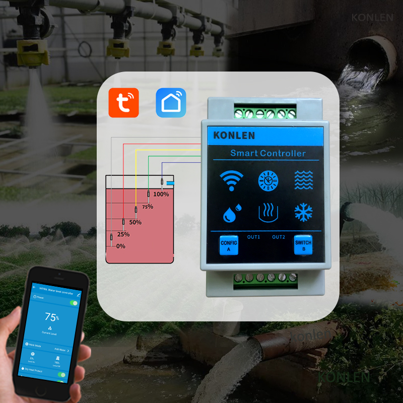 KONLEN Tuya Water Level Sensor - огляд і ціна Smart Home Water Level Sensor