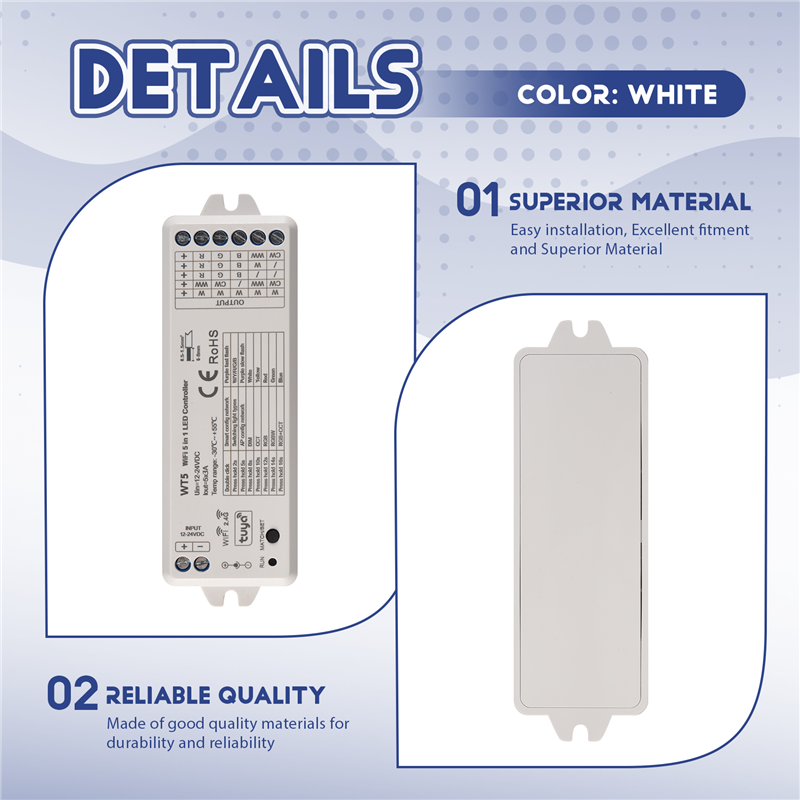 LICE-Tuya LED Controller 5 In  - огляд і ціна Wifi Led Dimmer