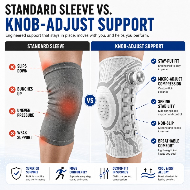Smart Knob Knee Brace Patella  - огляд і ціна Smart Home Wellness