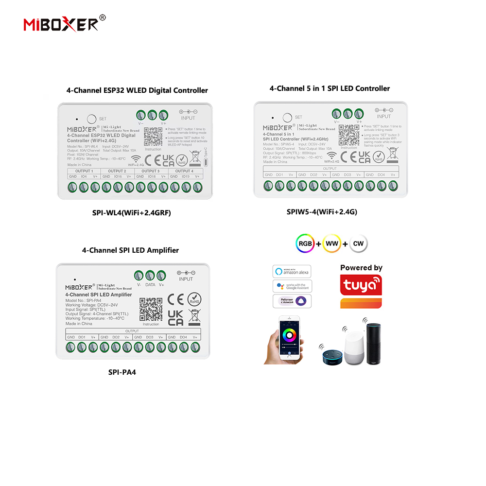 Miboxer SPIW5-4 5in1 SPI LED C - огляд і ціна Wifi Led Dimmer