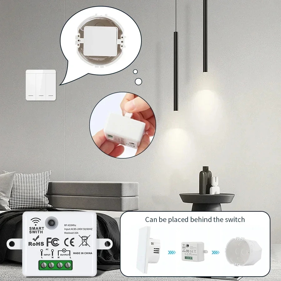 RF 433MHz Wireless Remote Cont - огляд і ціна Smart Home Remote Control