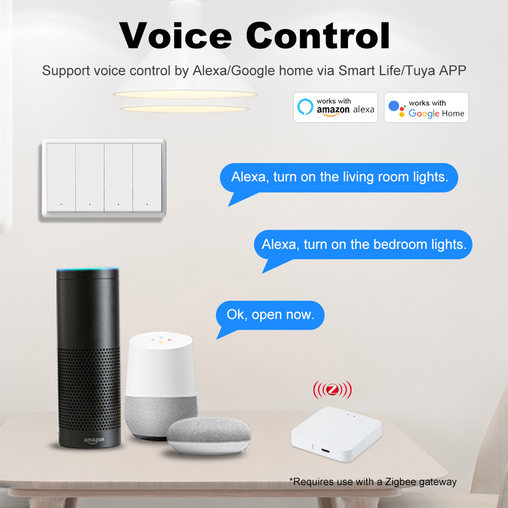 Manhot Smart zigbee Switch No  - огляд і ціна Smart Light Switch