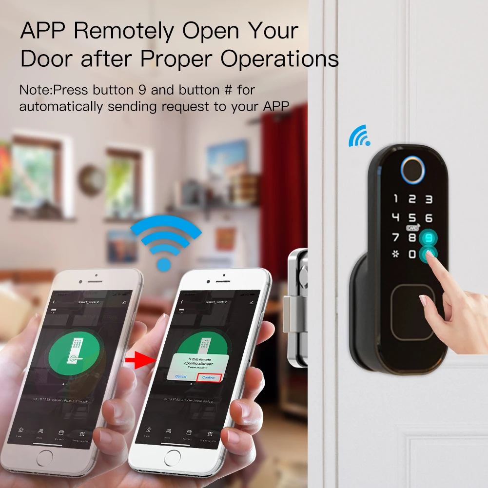 MOES WiFi Tuya Smart Lock Door - огляд і ціна Smart Home Door Lock