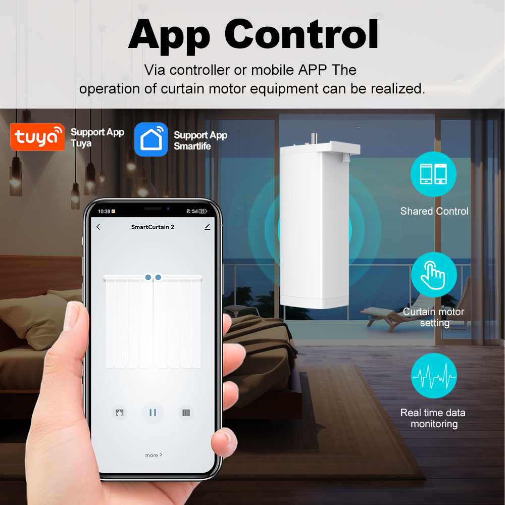 Smart Life Zigbee/WIFI Electri - огляд і ціна Smart Curtain Robot