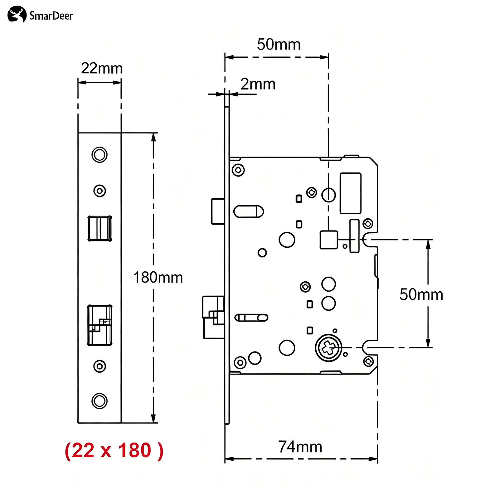 Adaptive Electronic Lock Body  - огляд і ціна Smart Home Door Lock