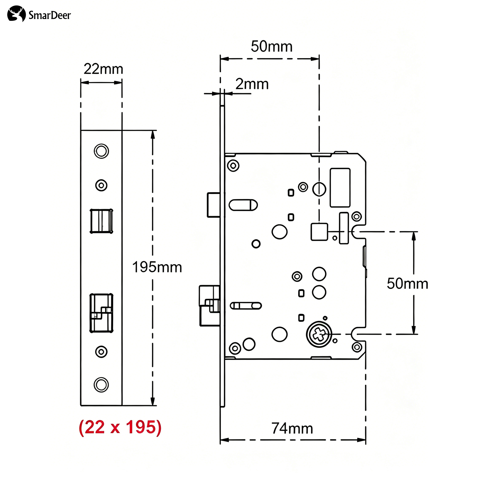Adaptive Electronic Lock Body  - огляд і ціна Smart Home Door Lock