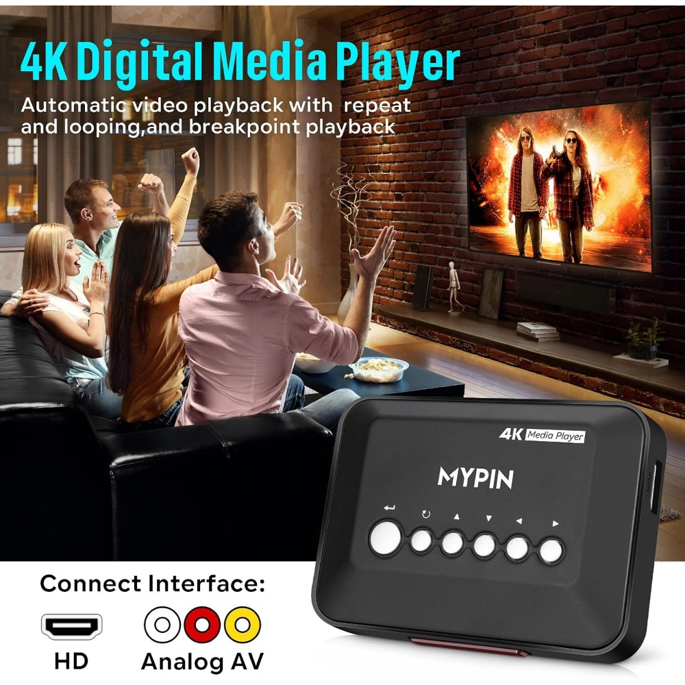 4K 30Hz HDMI Media Player Supp - огляд і ціна Smart Home Remote Control