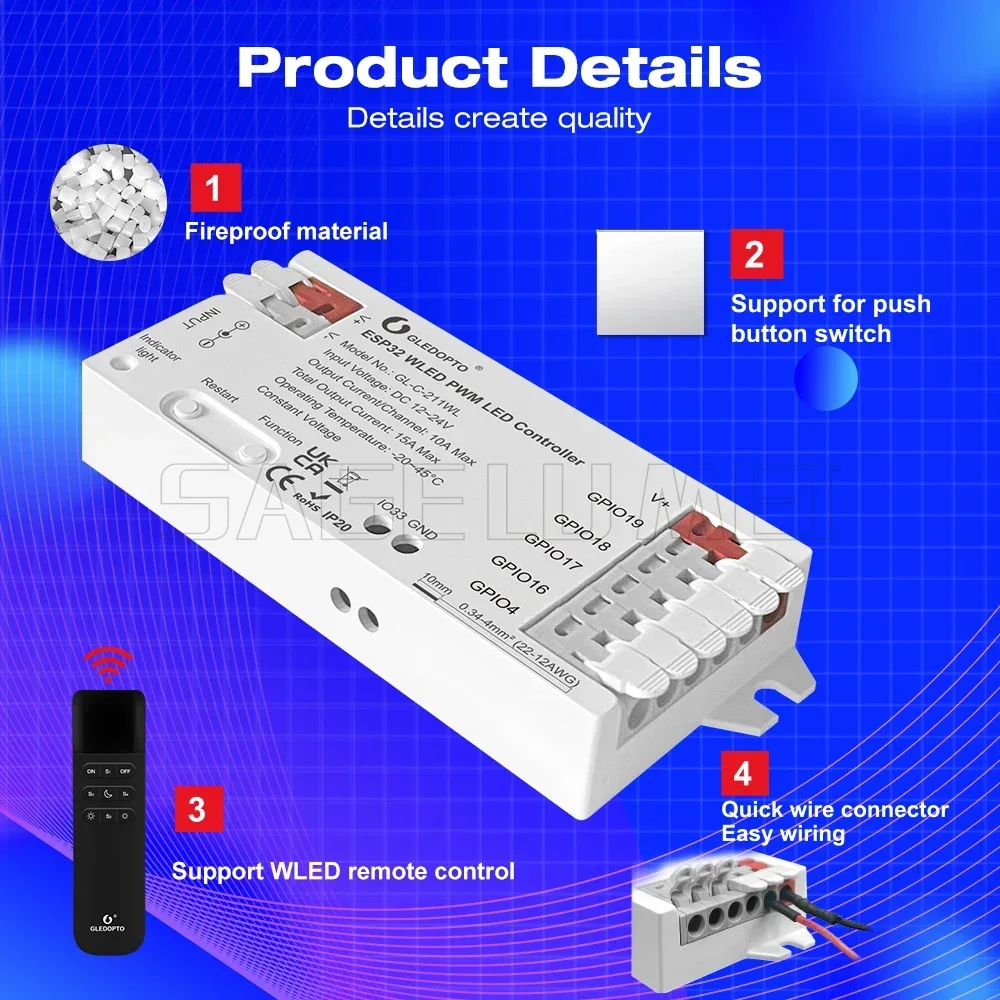 GL-C-211WL/GL-RC-001WL App For - огляд і ціна Wifi Led Dimmer