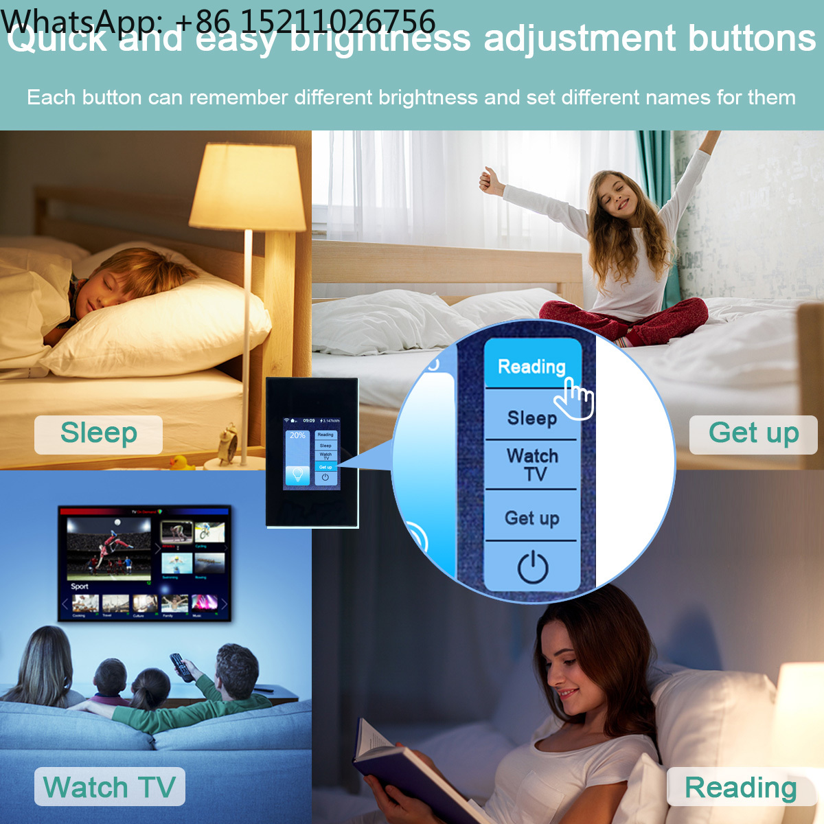 Lanbon L8  LCD Touch Screen Co - огляд і ціна Smart Home Touchscreen Control Panel