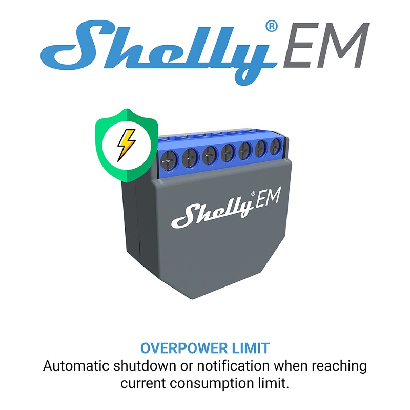 SHELLY EM Wifi Smart Life Cont - огляд і ціна Smart Home Wifi