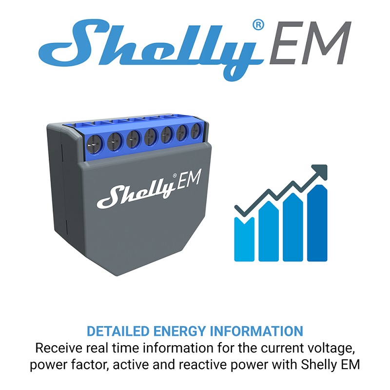 SHELLY EM Wifi Smart Life Cont - огляд і ціна Smart Home Wifi