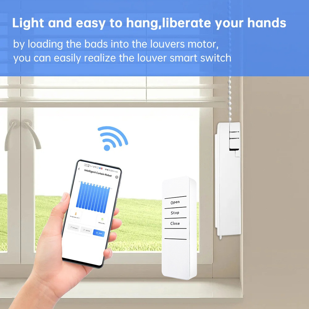 WiFi Electric Blind Roller Mot - огляд і ціна Smart Curtain Robot