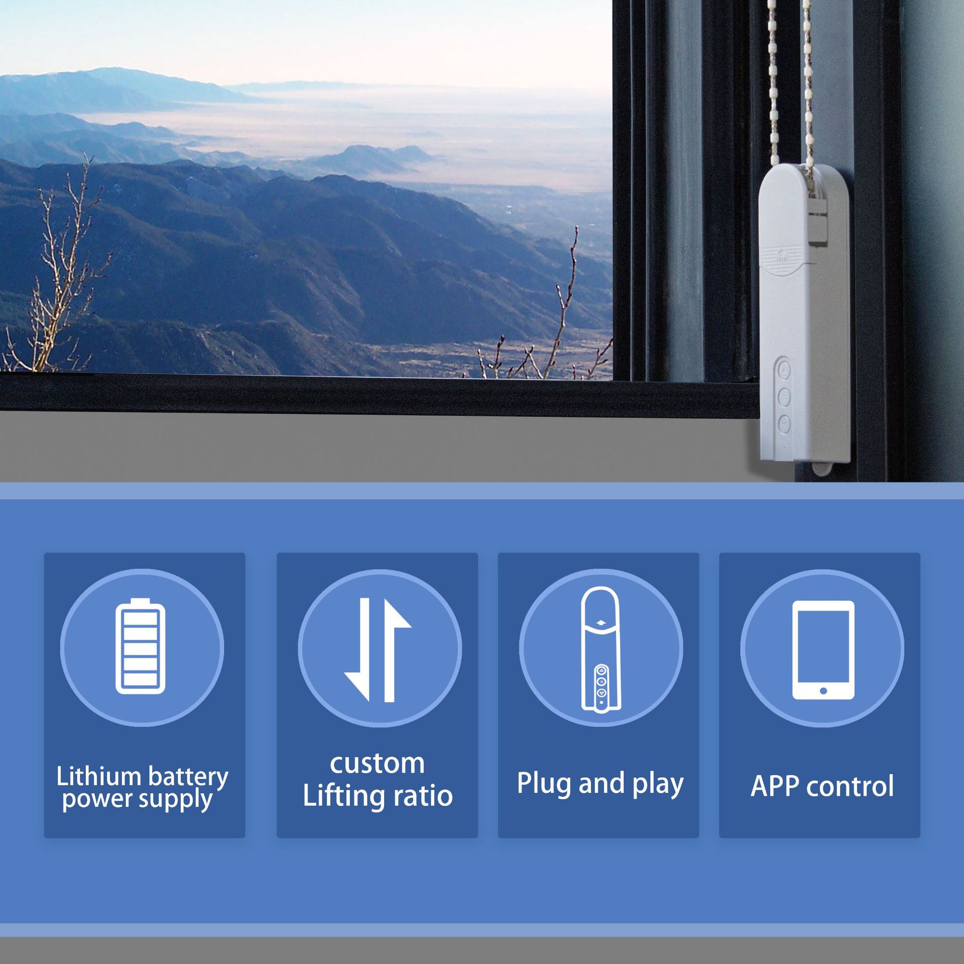 WiFi Electric Blind Roller Mot - огляд і ціна Smart Curtain Robot