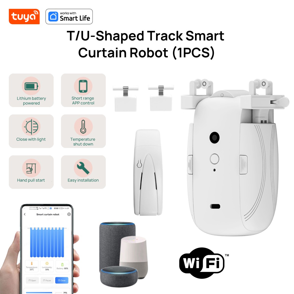 Tuya Smart WiFi Curtain Robot  - огляд і ціна Smart Curtain Robot