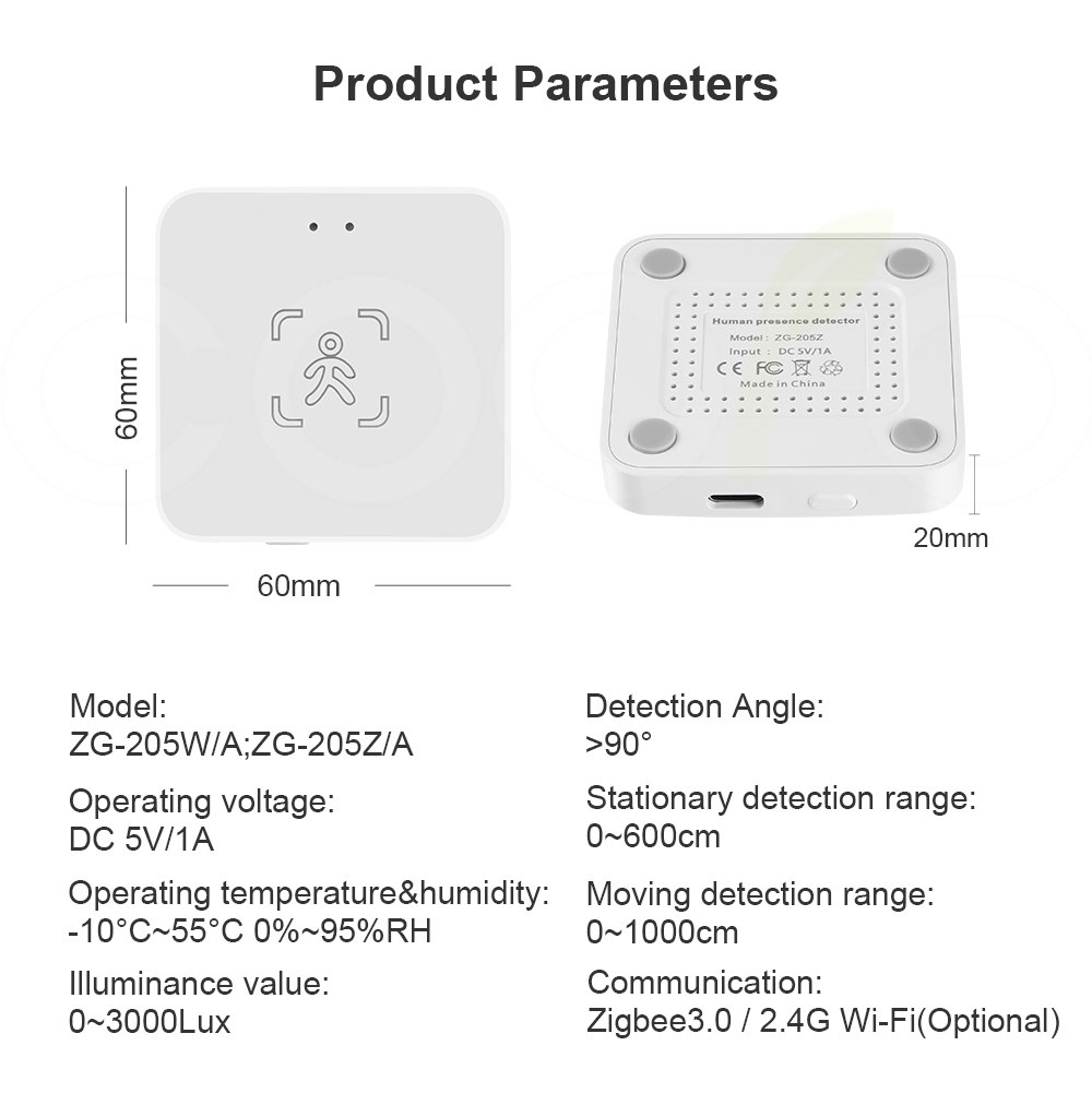 Tuya WiFi/ Zigbee Smart Human  - огляд і ціна Smart Home Wifi