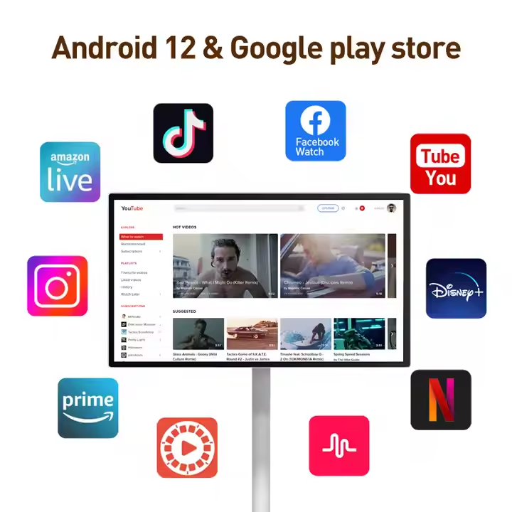 24-Inch Android 12 Portable LC - огляд і ціна Smart Home Wifi