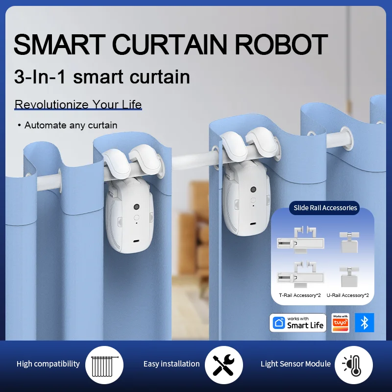 Smart Bluetooth Curtain Robot  - огляд і ціна Smart Curtain Robot