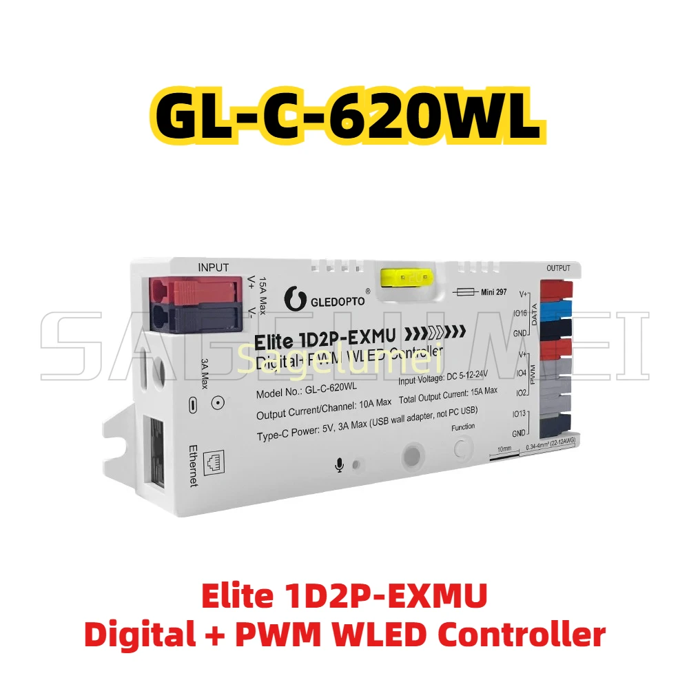 WLED Controller Elite 1D2P-EXM - огляд і ціна Wifi Led Dimmer
