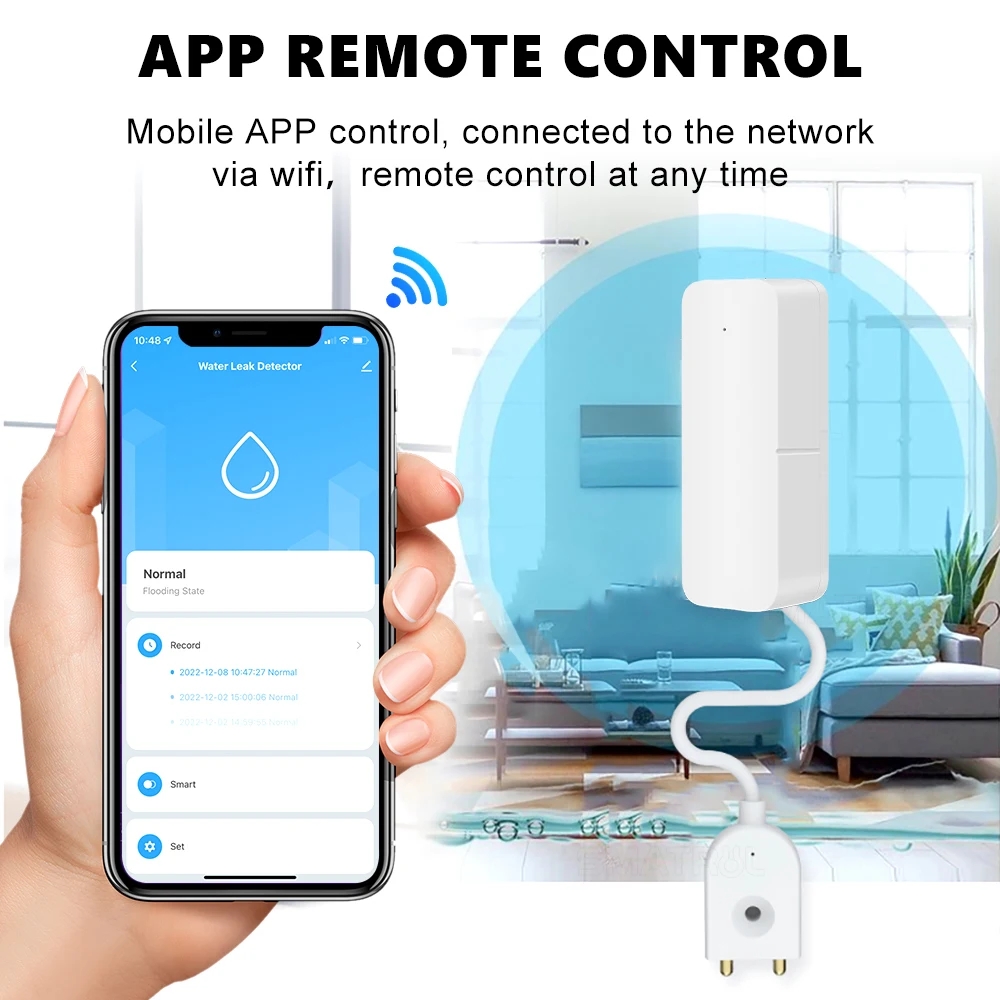 Tuya WiFi Smart Water Leak Sen - огляд і ціна Smart Home Water Level Sensor