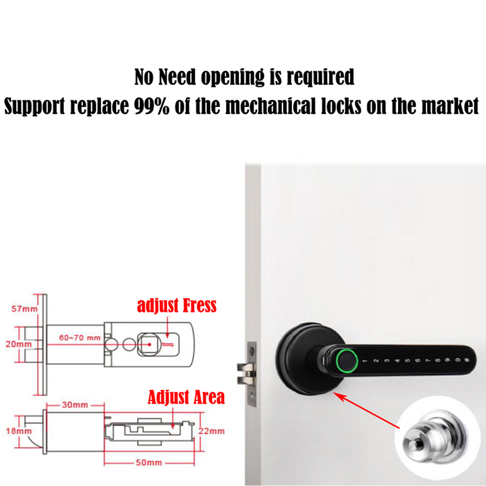 TTLock Smart Bluetooth Fingerp - огляд і ціна Smart Home Door Lock