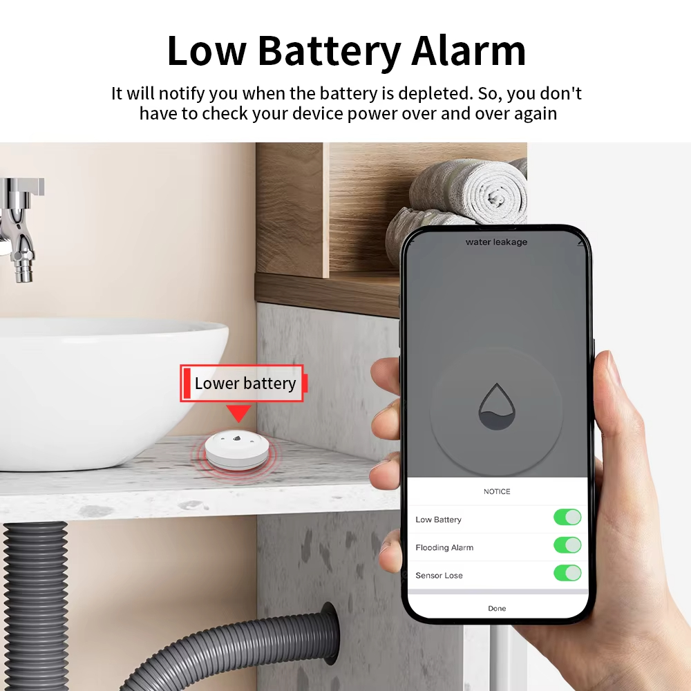 For Tuya Zigbee Smart Water Le - огляд і ціна Smart Home Water Level Sensor