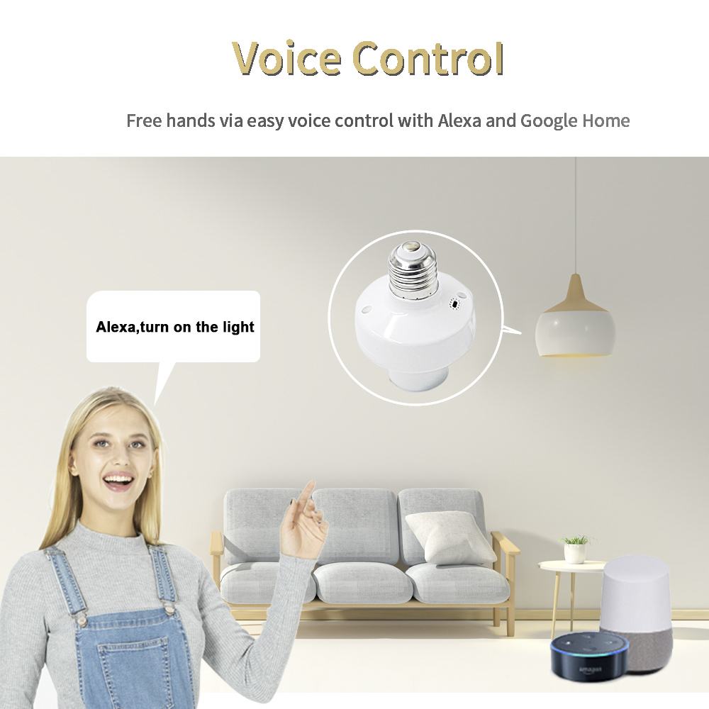 EWelink E27 Lamp Holder Remote - огляд і ціна Alexa Compatible Bulb