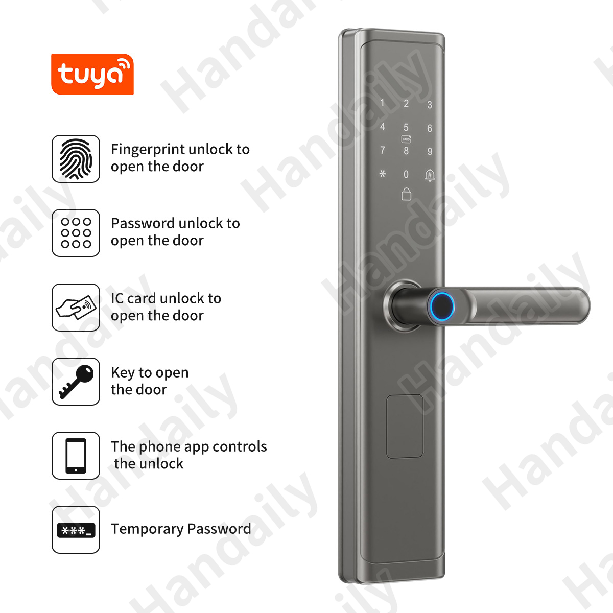 Tuya Wifi TTlock App Fingerpri - огляд і ціна Smart Home Door Lock