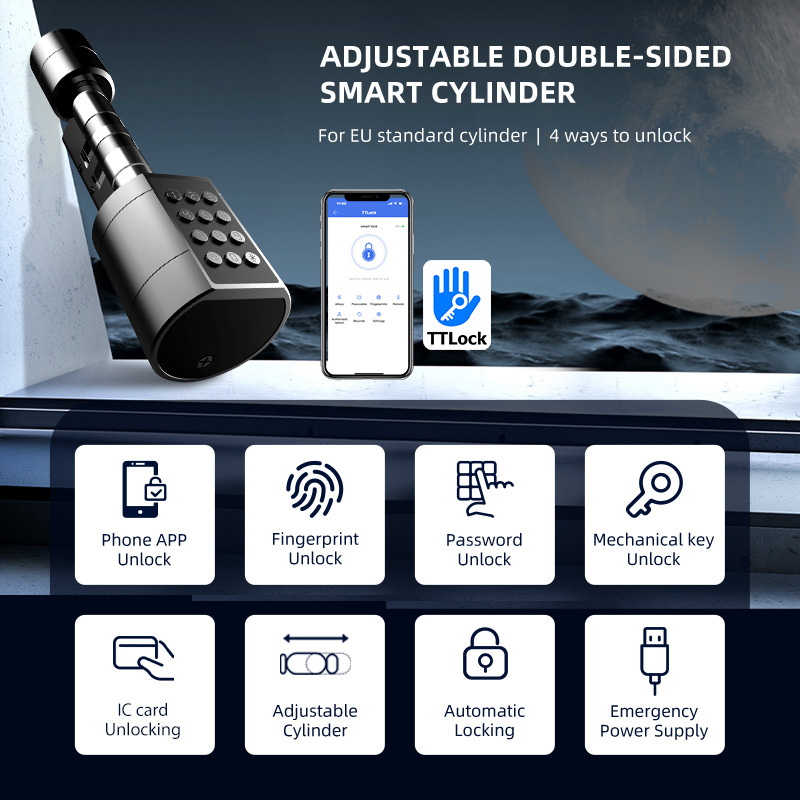Smart Euro Cylindrical Door Lo - огляд і ціна Smart Home Door Lock
