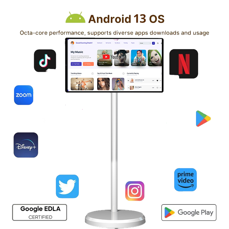 21.5 Inch LED White Battery-Po - огляд і ціна Smart Home Tv