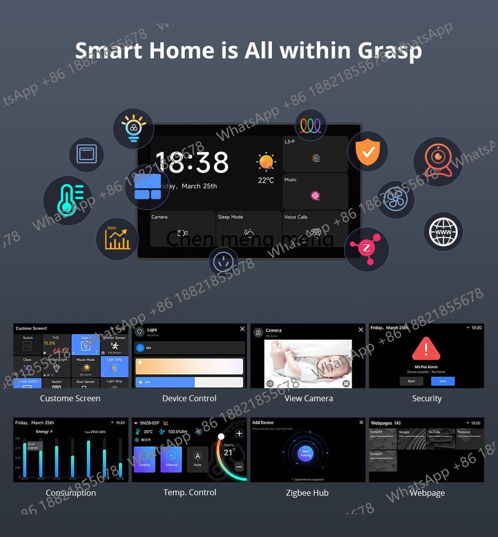 NSPanel Pro 120/86 Smart Home  - огляд і ціна Smart Home Touchscreen Control Panel