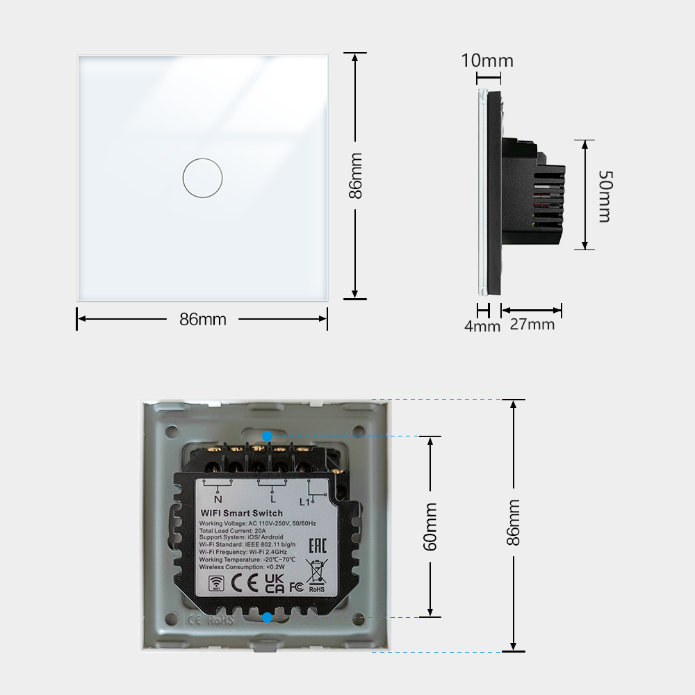 TAWOIA Wifi Smart Switch Boile - огляд і ціна Smart Home Touchscreen Control Panel
