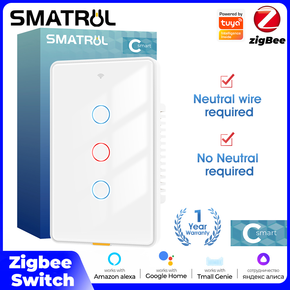 Tuya Zigbee Smart Light Touch  - огляд і ціна Smart Light Switch