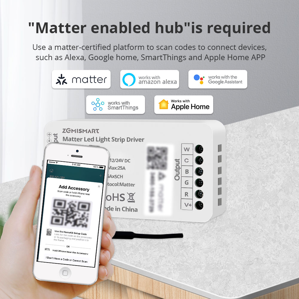 Zemismart Matter Led Light Str - огляд і ціна Alexa Compatible Bulb