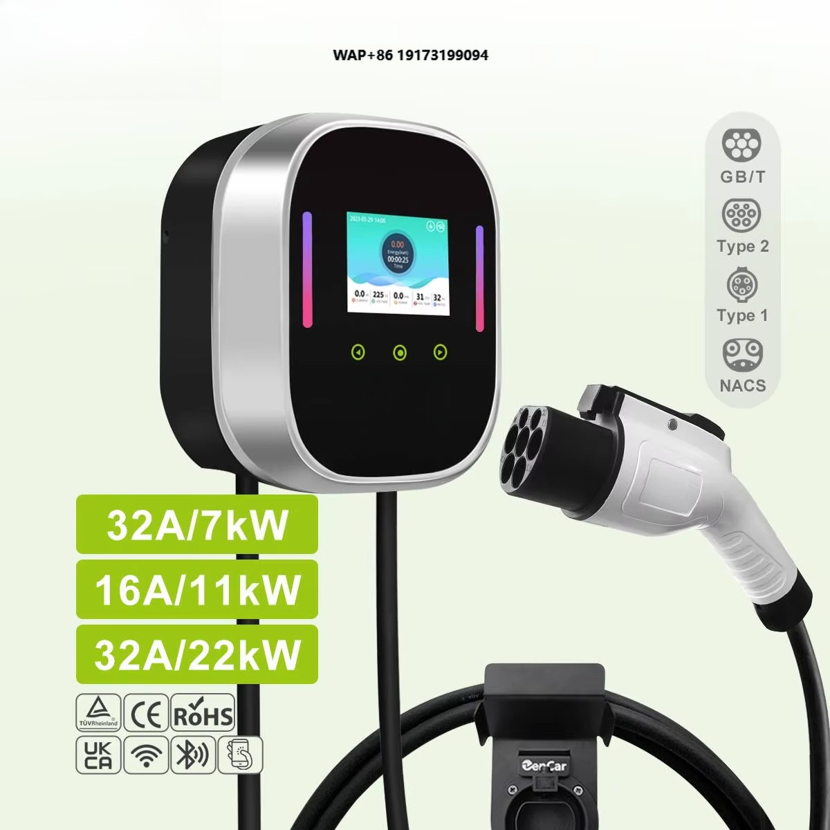 Smart EV Charger Wallbox 22kW  - огляд і ціна Smart Home Wifi