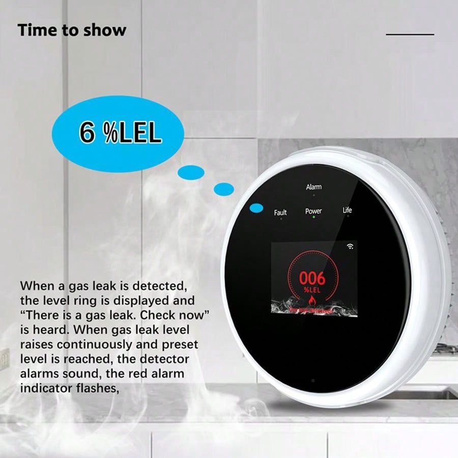 2.4G WiFi Gas Alarm Sensor Com - огляд і ціна Smart Home Web