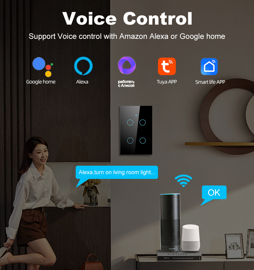 Smart Life Wifi+Bluetooth Touc - огляд і ціна Smart Home Touchscreen Control Panel