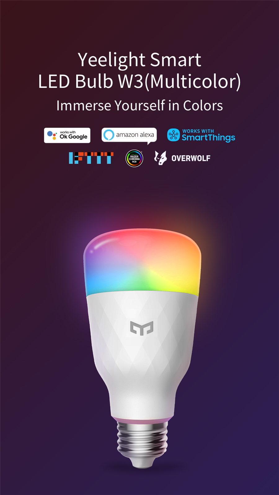 Yeelight Smart LED Bulb W3 E26 - огляд і ціна Smart Home Yeelight