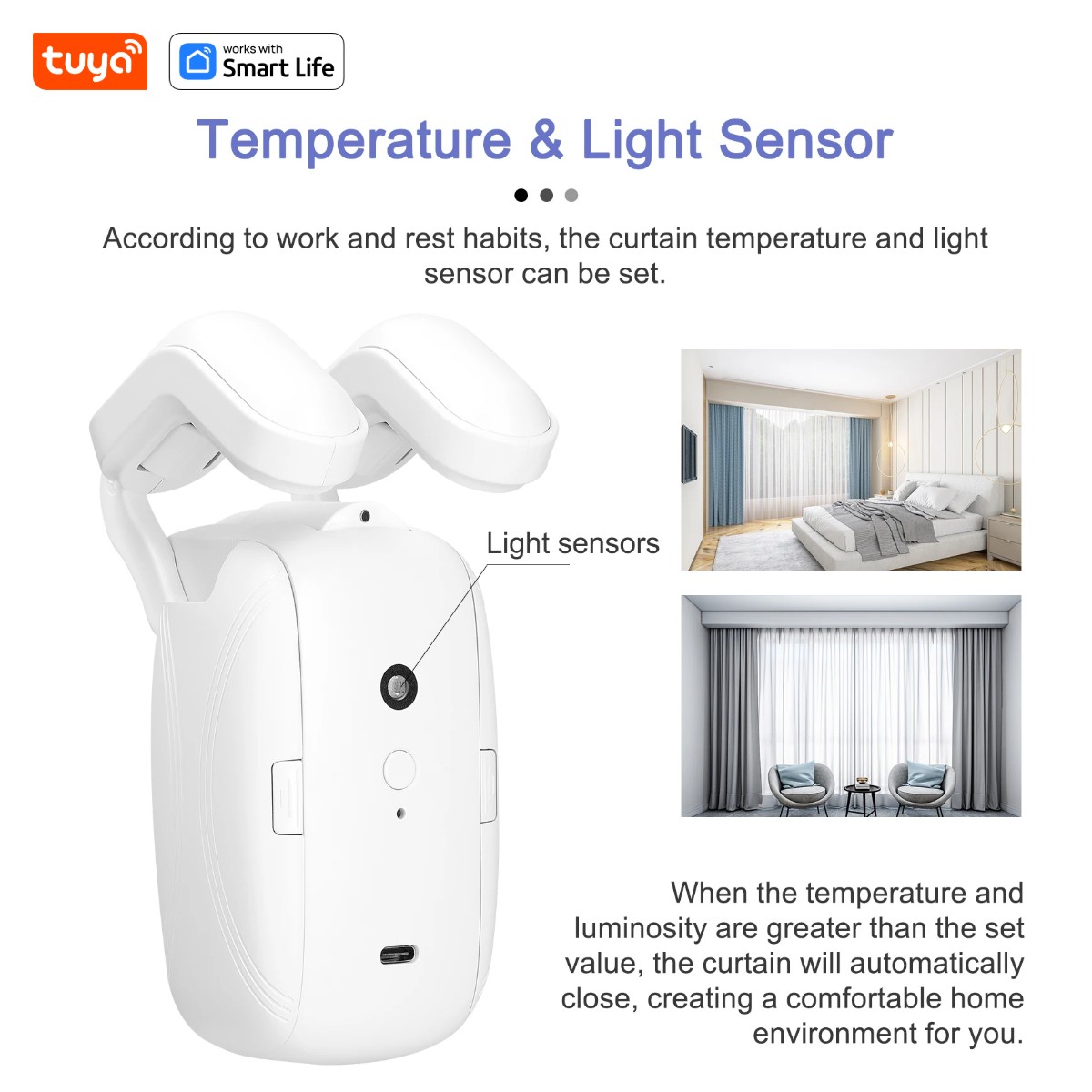 Tuya Smart Curtain Robot(Roman - огляд і ціна Smart Curtain Robot